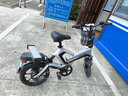 正步新国标折叠电动车小型电动自行车长续航新款电助力自行车成人电瓶车代步电车 50-60KM银黑色-汽车级电芯/送GPS 实拍图