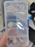 比博欧适用Huawei华为FreeLace Pro蓝牙耳机硅胶套耳机套FreeLace Pro2耳塞鲨鱼鳍运动防掉耳帽耳机配件 晨曦白中号【三对，送收纳盒】 实拍图