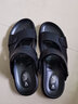 德国骆驼动感新款凉鞋男头层牛皮沙滩鞋男休闲凉鞋男士凉鞋拖鞋两用透气潮流 黑色 41标准皮鞋码 实拍图