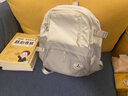 匡睿五折促销  书包女初高中生韩版大容量ins大学生背包男旅行双肩包 白拼灰色 实拍图
