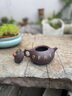 名壶秋月 宜兴紫砂壶原矿老紫泥名家纯全手工茶壶功夫泡茶壶茶具悟道西施 公鸡泥绘送2杯 实拍图