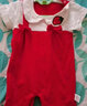 迪迪熊日记（DIDIXIONGRIJI）婴儿衣服夏季薄款新生儿短袖连体衣0-3个月宝宝夏装老虎服哈衣六 短袖红色吊带公主 90CM适合体重24-27斤内 实拍图