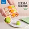 乐扣乐扣硅胶辅食格冰格婴儿冷冻格模具宝宝肉泥辅食分装盒分格小号储存盒 抹茶绿9格（一格约40ml） 实拍图