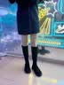 达芙妮过膝靴长靴女靴新款高筒长筒秋冬加绒弹力粗腿品牌女靴子 黑色加绒 37 实拍图