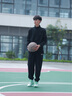 李宁束脚卫裤运动裤男女款纯色简约休闲百搭收口宽松长裤 【休闲刺绣冰感】束脚黑B823-6 XL 实拍图