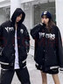 忆克萨 国潮秋季情侣夹克港风街头棒球服痞帅情侣外套男女韩版ins盐系宽 爵士311刺绣黑色 2XL (关注店铺礼品) 实拍图