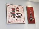 新中式餐厅装饰画双联现代简约客厅背景墙挂画福字高级感饭厅壁画 福禄吉祥 50*50+25*50优质画板 实拍图