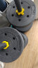华亚（HUAYA） 哑铃男士杠铃套装可调节环保包胶手铃亚玲家用运动锻炼健身器材 20公斤（左右各10kg）+连接杆 实拍图