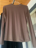 浪莎春秋款莫代尔纯色低领打底衫女修身薄款内搭长袖显瘦洋气上衣 实拍图