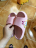 巴布豆儿童拖鞋男女童婴幼儿宝宝一字拖小童大童居家室内防滑凉拖鞋 1003-3樱花粉 28 内长19.5cm 适合脚长18.5-19cm 实拍图