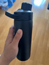 btif直饮保温杯男士大容量运动水杯便携直身杯学生便携实用不锈钢水杯 星辰黑【可拆吸管】 600ml 实拍图