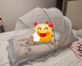 迪士尼宝宝（Disney Baby）婴儿蚊帐罩免安装可折叠宝宝床蚊帐全罩式儿童幼儿防蚊罩新生儿小孩蚊帐 遮光灰 实拍图