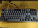 DURGOD 杜伽87/104键笔记本电脑PBT键帽机械键盘全键无冲（办公游戏电竞吃鸡键盘） TAURUS K320深空灰 樱桃轴无光 红轴 实拍图