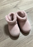 B.Duck小黄鸭童鞋儿童棉靴冬季男女童宝宝加绒保暖毛绒短靴6804粉色24 实拍图