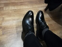巴图腾男士皮鞋男正装商务真皮内增高青年大码46西装结婚新郎鞋春季新款 内增高款-黑色 44 实拍图