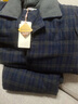 美标睡衣女新款三层加厚纯棉夹棉套装秋冬保暖全棉可外穿情侣家居服男 847灰兰格子 2XL 实拍图