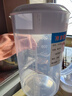塑料冷水壶超大容量家用耐高温泡茶壶开水杯果汁防爆带刻度凉水壶 半透明2000ml1个 实拍图