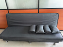 徽月 多功能折叠沙发床两用简易三人位小户型客厅租房家具懒人沙发 深灰麻布 【乳胶款】升级2米长1.2米宽2扶手2腰枕 实拍图