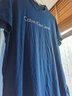 Calvin Klein Jeans夏季男女情侣中性年轻ck多色印花透气修身短袖T恤J320931 C5G-海军蓝 2XL （推荐175-190斤） 实拍图