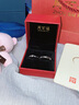 周百福【1000+门店】银桔梗花情侣戒指一对女男求婚对戒生日送女友礼物 实拍图