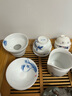 聚御瓷斗笠杯茶具套装品茗杯子茶盏釉下彩手绘青花瓷功夫茶杯整套喝茶杯 青花宽口斗笠杯梅兰竹菊70ml4只 实拍图