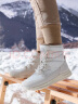 暇步士（Hush Puppies）雪地靴女士高帮工装时尚加绒短靴B1W11DD3 中白 37 晒单实拍图