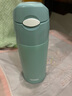 膳魔师（THERMOS）吸管保温杯400毫升男女儿童学生316钢保冷水杯子 TCMI-400S GN 实拍图