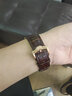 天王（TIAN WANG）手表情侣腕表石英表男士防水休闲手表女士时尚简约小表盘手表3874 白盘棕色皮带男表 实拍图