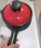 美厨（maxcook）陶瓷煲砂锅 汤锅炖锅奶锅养生煲 手工彩釉耐干烧 1.2L红MCTC3248 实拍图