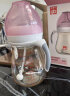 好孩子（gb）PPSU婴儿奶瓶宽口径奶瓶带手柄吸管小饿魔系列240ml粉色 6个月+ 晒单实拍图