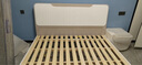 上林春天 床 实木床北欧现代简约小户型双人床主卧组合卧室家具 床+天然乳胶床垫（原木色） 1800*2000 静音加厚排骨架 实拍图
