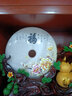 礼之源 招财葫芦平安扣摆件 天然玉石工艺品 家居客厅玄关酒柜装饰品 沙金色福禄平安扣福字 实拍图