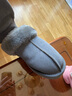 内泊【防寒必备】羊皮毛一体毛毛拖鞋男冬季乳胶家居防臭保暖女士灰45 实拍图