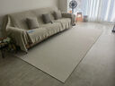 布迪思日式纯色客厅地毯卧室现代简约沙发茶几床边毯侘寂风素色仿亚麻毯 素色极简-米驼色【圈绒】 200*300CM 实拍图