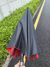 伞小满超大雨伞大号男士商务迎宾伞高尔夫伞双层自动长柄伞定制印刷logo 135CM双层外黑内红-8骨 实拍图