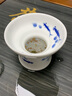 末都景德镇手绘青花陶瓷茶漏茶叶茶滤网釉下彩功夫茶具泡茶器茶道配件 年年有余款 实拍图