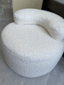 圆凳靠背椅换鞋凳沙发凳客厅茶几旁边矮凳小板凳奶油风家用小凳子 【羊羔绒沙发椅】灰灰【常规款】 实拍图