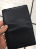 优得佳皮质名片夹名片包男女士可放30-50张头层牛皮收纳盒简约名片包软皮包 黑色(窗口款) 实拍图