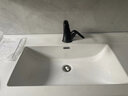 摩恩（MOEN）抽拉式面盆水龙头 冷热水洗脸盆洗手盆水龙头台盆龙头 雅黑两出水抽拉面盆龙头 实拍图
