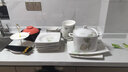 以辰 碗盘餐具整套家用景德镇骨瓷餐具套装轻奢陶瓷碗盘碟筷整套 方形56件升级配天元煲 实拍图