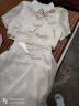 川朗新中式连衣裙2024夏新款女装小个子雪纺遮肚子优雅吊带裙子两件套 米白色 M（100斤-115斤） 晒单实拍图
