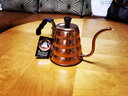 HARIO 日本黄铜质细口咖啡手冲壶咖啡具套装滴滤式咖啡壶VDPC 铜壶700ml1-4人份 实拍图