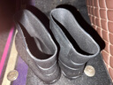 汐鲤 夏季中筒雨鞋男防水鞋雨靴 厨房工作耐磨套鞋 户外钓鱼胶鞋 黑色 43 实拍图
