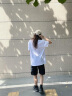 澳贝妮新疆重磅纯棉t恤男女同款中国风国潮短袖打底衫ins夏季大码半袖潮 绿色小恶魔 3XL  150-175斤 实拍图