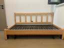 源氏木语实木沙发床现代简约可折叠床北欧小户型客厅两用双人沙发 1.55m山毛榉原木色(米白) 晒单实拍图
