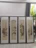 琅櫃坊（LANGGUIFANG） 梅兰竹菊四条屏挂画客厅沙发背景墙4四联书房茶室装饰中美协名家 A-梅兰竹菊【框后：48*168cm】 裱好框【包安装】推荐 实拍图