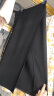 edition【热卖补单】醋酸半身裙女夏季设计感开衩中长款黑色垂感裙子 黑色 XS/155 晒单实拍图