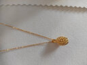 中国黄金（CHINA GOLD） 黄金项链女士足金榴莲吊坠送女友妈妈 【大果】足金吊坠+足金链/共约2.79g 实拍图