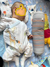 全棉时代纯棉新生婴儿连体衣服新款抗菌纱布宝宝春夏满月服和袍 云中游乐园【四季款】 73cm （6-9个月） 实拍图