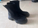 他她（TATA）喵爪靴2025冬季时装靴弹力靴女靴瘦瘦靴加绒短靴CEG01DZ4 CEG01DZ4黑色（绒面款） 36 实拍图